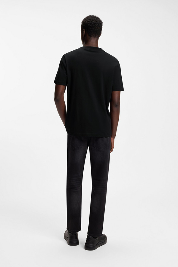 ΜΠΛΟΥΖΑ T-SHIRT HUGO - 001 ΜΑΥΡΟ